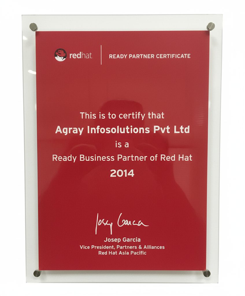 redhat Authorized Partner certificate